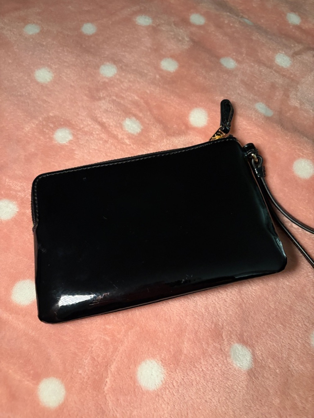 Coach Black Patent Leather Wristlet - Picture 4 of 6